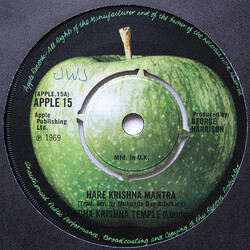 The Radha Krsna Temple Hare Krishna Mantra USED VINYL 7INCH SINGLE 45 RPM