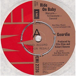 Geordie Ride On Baby Vinyl 7" USED