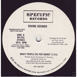 Divine Sounds What People Do For Money Vinyl 12" USED