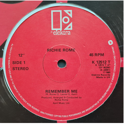 Richie Rome Remember Me Vinyl 12" USED