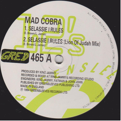 Mad Cobra Selassie I Rules Vinyl 12" USED