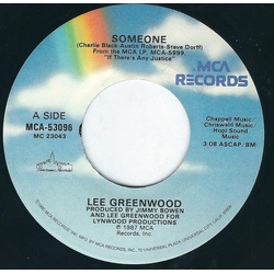 Lee Greenwood Someone Vinyl 7" USED