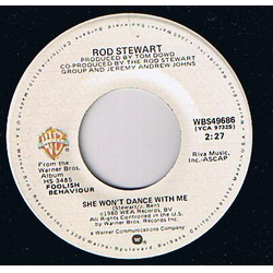 Rod Stewart Somebody Special / She Won't Dance With Me Vinyl 7" USED