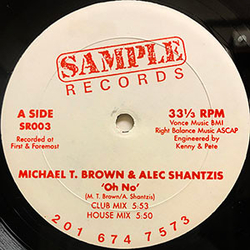 Michael T. Brown / Alec Shantzis Oh No Vinyl 12" USED