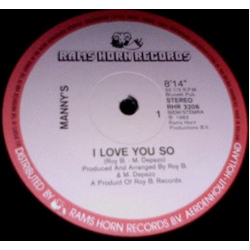 Manny's I Love You So Vinyl 12" USED