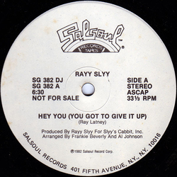 Rayy Slyy Hey You (You Got To Give It Up) Vinyl 12" USED