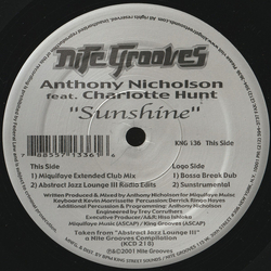 Anthony Nicholson / Charlotte Hunt Sunshine Vinyl 12" USED