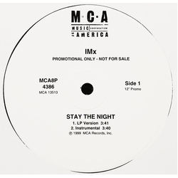 IMX Stay The Night Vinyl 12" USED