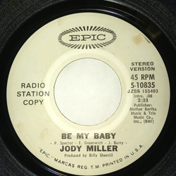 Jody Miller Be My Baby Vinyl 7" USED
