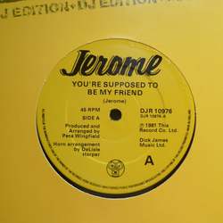 Steve Jerome (2) You're Supposed To Be My Friend Vinyl 12" USED