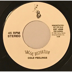 Social Distortion Cold Feelings / Bad Luck Vinyl 7" USED