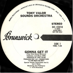 Tony Valor Sounds Orchestra Gotta Get It Vinyl 12" USED