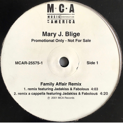 Mary J. Blige Family Affair (Remix) Vinyl 12" USED