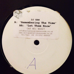 DJ Ham Remembering The Time / Let Them Know Vinyl 12" USED