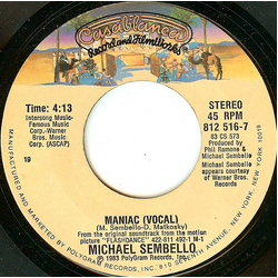 Michael Sembello Maniac Vinyl 7" USED