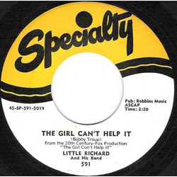 Little Richard And His Band The Girl Can't Help It / All Around The World Vinyl 7" USED