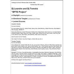 Leandre / Tomska BFTD Project Vinyl 12" USED