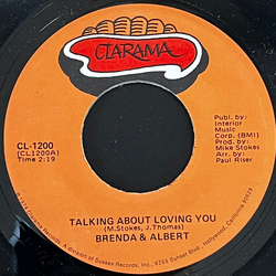 Brenda & Albert Talking About Loving You / This Has Happened Before Vinyl 7" USED