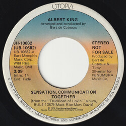 Albert King Sensation, Communication Together USED VINYL 7INCH 45 RPM PROMO STEREO MONO