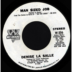 Denise LaSalle Man Sized Job USED VINYL 7INCH 45 RPM PROMO STEREO MONO