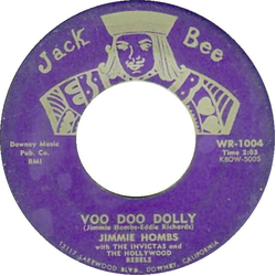 Jimmie Hombs / The Invictas (5) / The Hollywood Rebels Voo Doo Dolly / Ask The Stars Vinyl 7" USED