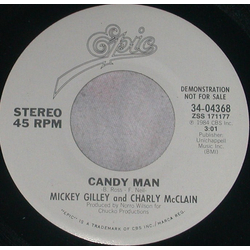 Mickey Gilley / Charly McClain Candy Man Vinyl 7" USED