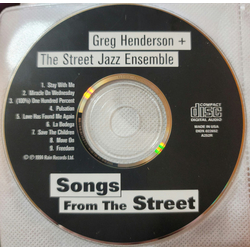 Greg Henderson / The Jazz Street Ensemble Songs From The Street CD USED