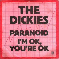 The Dickies Paranoid / I'm OK, You're OK Vinyl 7" USED