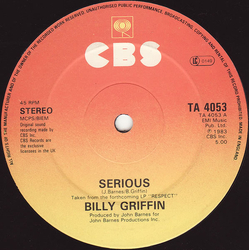 Billy Griffin Serious Vinyl 12" USED