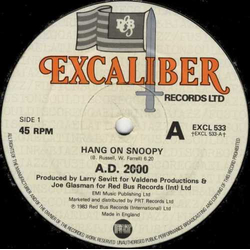 A.D. 2000 Hang On Snoopy Vinyl 12" USED