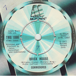 Commodores Brick House Vinyl 7" USED