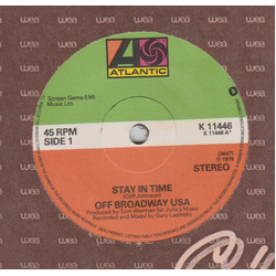 Off Broadway USA Stay In Time Vinyl 7" USED