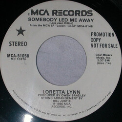 Loretta Lynn Somebody Led Me Away USED VINYL 7INCH 45 RPM PROMO