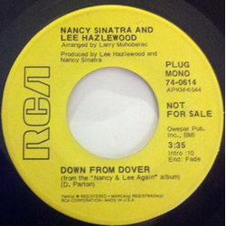 Nancy Sinatra & Lee Hazlewood Down From Dover Vinyl 7" USED
