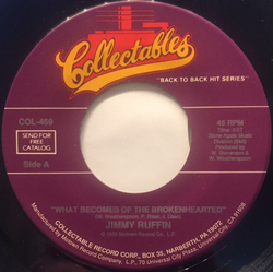 Jimmy Ruffin What Becomes Of The Brokenhearted / I've Passed This Way Before Vinyl 7" USED