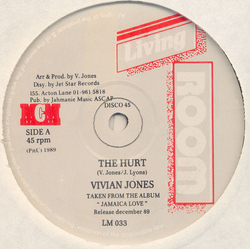 Vivian Jones The Hurt Vinyl 12" USED