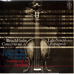 Christian Ferras / Philharmonia Orchestra / Walter Susskind Bruch Violin Concerto No.1 / Lalo Symphonie Espagnole Vinyl LP USED