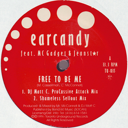Earcandy Free To Be Me Vinyl 12" USED