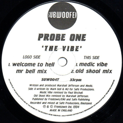 Probe One The Vibe Vinyl 12" USED