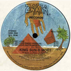 King Sun / D-Moet Hey Love / Mythological Rapper Vinyl 12" USED