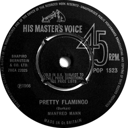 Manfred Mann Pretty Flamingo Vinyl 7" USED