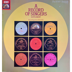 Various A Record Of Singers - Recordings From 1902-1912 Vinyl LP USED