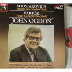 Dmitri Shostakovich / Béla Bartók / John Ogdon Piano Concerto No. 2, Piano Concerto No. 3 Vinyl LP USED