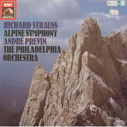 André Previn / The Philadelphia Orchestra Richard Strauss: Alpine Symphony (Op.64, 1915) Vinyl LP USED