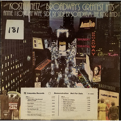 André Kostelanetz Plays Broadway's Greatest Hits From Annie - I Love My Wife - Side By Side By Sondheim - The King And I Vinyl LP USED