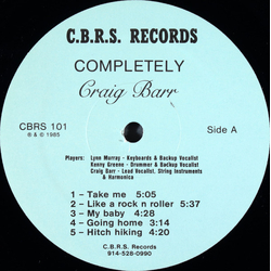 Craig Barr Completely / The River Vinyl LP USED