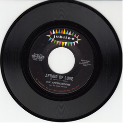 The Appreciations Afraid Of Love / Far From Your Love Vinyl 7" USED