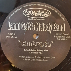 Lenni Gait's Melody Band Embrace Vinyl 12" USED