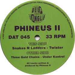 Phineus II Three Gold Chains / Under Kontrol / Snakes N Ladders / Twister Vinyl 12" USED