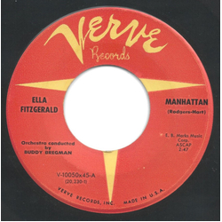 Ella Fitzgerald Manhattan / Let's Do It (Let's Fall In Love) Vinyl 7" USED